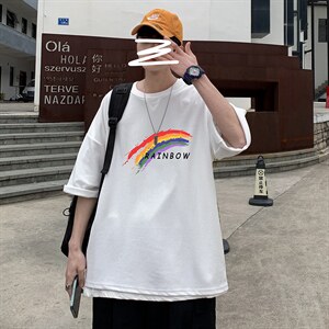 Q11064-P30 春夏季七分袖t恤男大码五分袖男短袖中袖图片