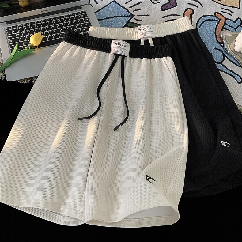 重磅刺绣美式透气速干运动百搭短裤男夏X416B-1-DK1129-特p30限58,男装牛仔裤,星座416B-1