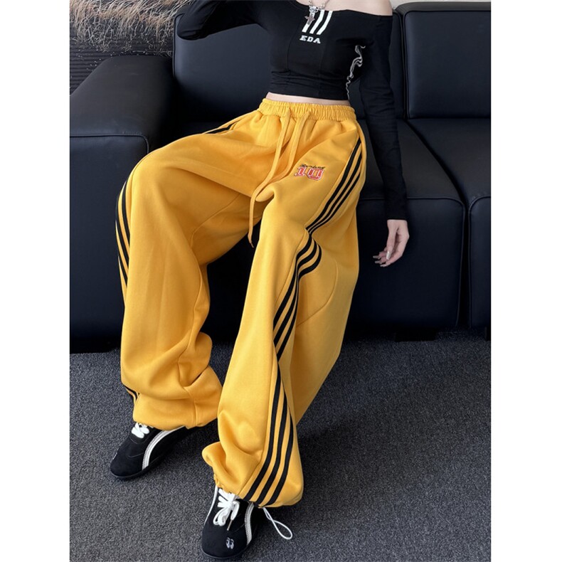 新款卫裤宽松休闲裤男韩版潮流百搭坠感阔腿拖地长裤K8057p48,男装休闲裤,电商D315A