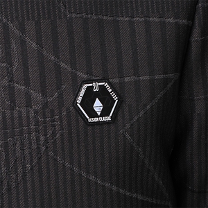 立领外套男士新款2023秋冬季商务休闲男装加绒加厚条纹夹克男装图片