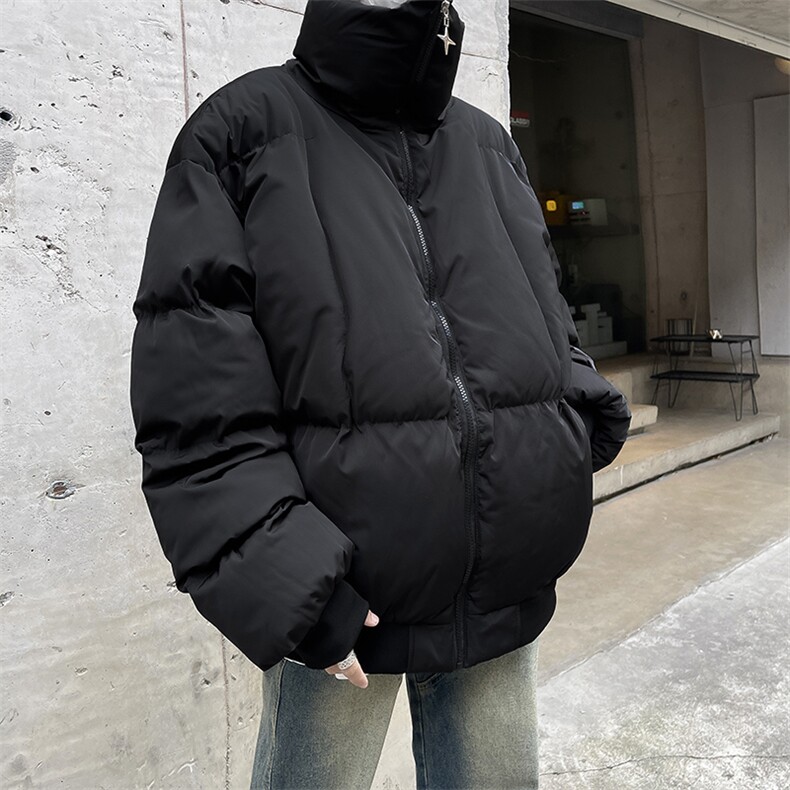 美式宽松立领棉袄外套冬季潮牌休闲加厚保暖棉衣,男装棉衣,星座410-6（原星座1304-1）