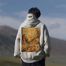 供抖音丶重磅加绒高品棉350克排扣连帽圣母卫衣LW6061-特p58控78，男装卫衣，星座508（原C305）