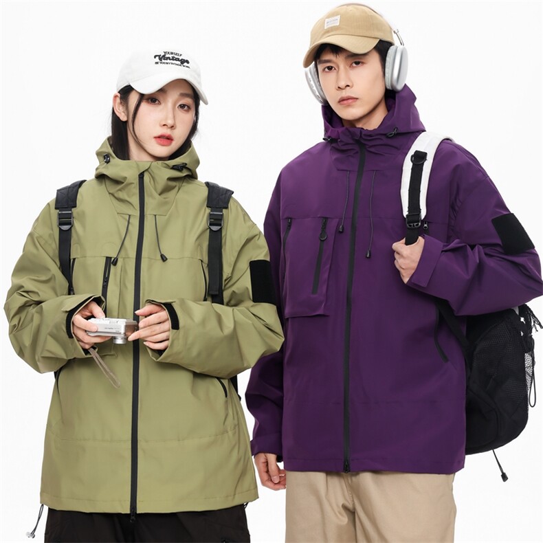 无影墙连帽冲锋衣情侣外套防风防水登山服夹克男JH-JK91-P43,男装夹克,星座717