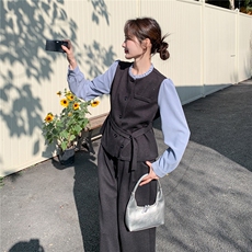 【新款已出货】高品质假两件套2C059-2602P185K298，女装套装/套裙，2C059
