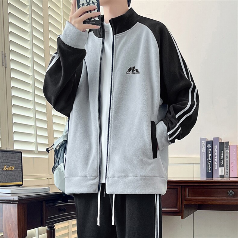 春季现货开杉宽松套头半高领卫衣男DSA157B-W5861-P55图片