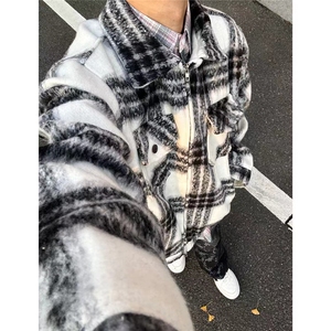 有货～海马毛小香风外套潮牌高级感韩系秋冬翻领呢子夹克NZ02批88图片