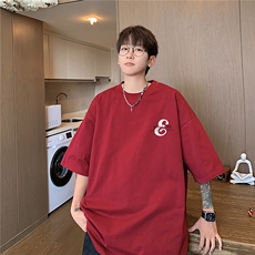 重磅240克精梳双纱精密赛格纺T恤纯棉印花短袖男T6345特P19，男装T恤，星座610B-1