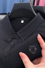 长袖t恤男士翻领polo衫2023夏季薄款商务休闲中年男装体恤上衣服，男装T恤，电商B212（原钱塘6029）