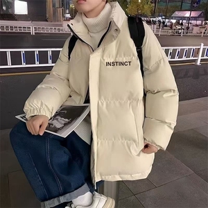 W612-P88 2025冬季韩版潮流加厚棉服立领潮牌ins宽松痞帅棉衣外套图片