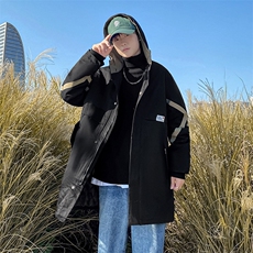8XL~M大码冬季新款连帽中长款棉衣棉袄大衣男货足支持各种活动，男装棉衣，钱塘717(原712)