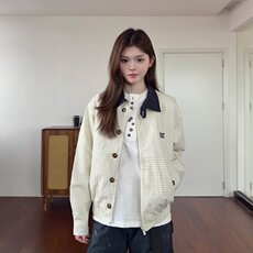 网图~老钱风威尔逊亲王miu系格子夹克外套W1563/P75，男装夹克，电商B350