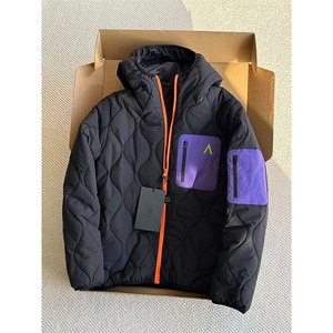 高品 撞色多巴胺棉衣情侣户外保暖轻量化连帽棉服男女 A1146-P95图片