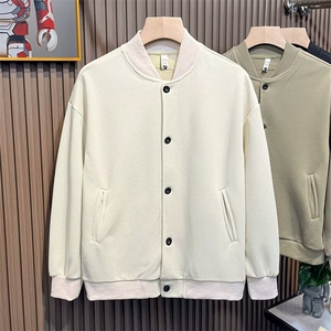 港风棒球服外套男春秋季高级感休闲工装夹克男士秋装上衣潮牌潮流图片