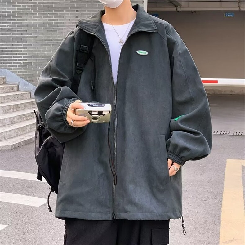 工装夹克2025新款美式复古上衣小众休闲显白百搭外套男女,男装夹克,星座506A