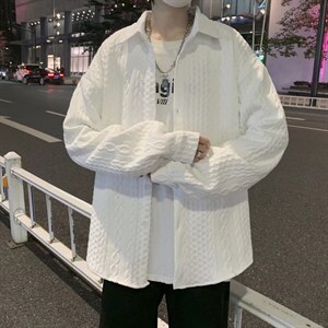 潮流夹克潮男春季编织花纹外套W1156P36图片