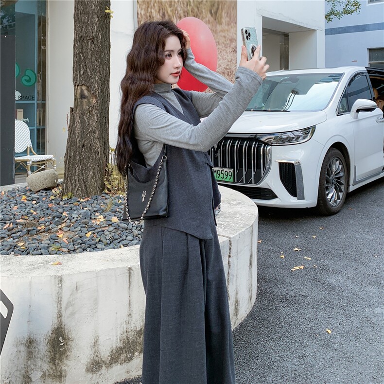 2026春装有货韩版OL通勤三件套2C090-8928-P195-K298,女装套装/套裙,2C090