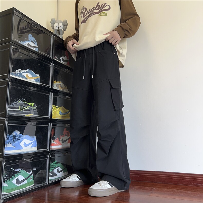 抖音品质美式高街cleanfit褶皱宽松工装裤B315-K24270-特p40控78,男装工装外套,电商B315