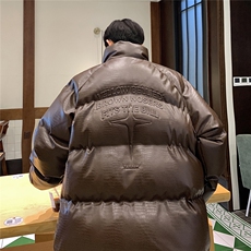 港风鳄鱼纹钢印字母图案设计大码休闲潮流棉衣男MY77727P128控168，男装棉衣，星座227-7