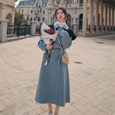 D08—P1752021新款带披肩尼大衣控268披肩可以拆卸，女装毛呢外套，浙宝169A(原263)