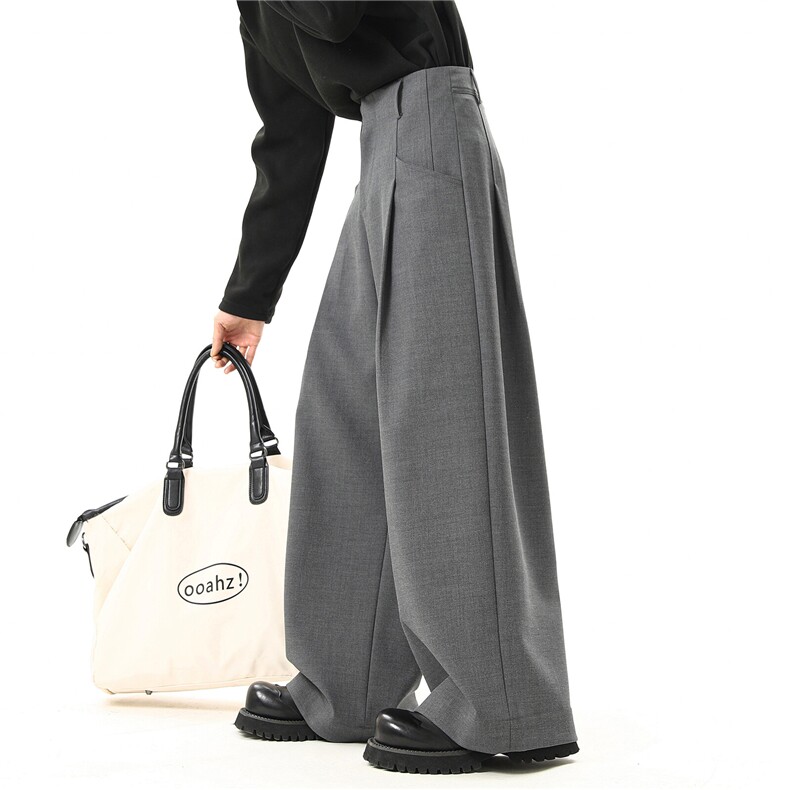 【现货】A165-K8873-P75控98春款美式复古褶皱宽松西裤男休闲裤,男装休闲裤,电商A165