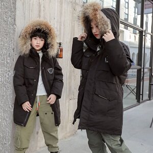 2020电商B247冬季新款白鸭绒羽绒服跑男同款情侣款儿童2021-P180图片