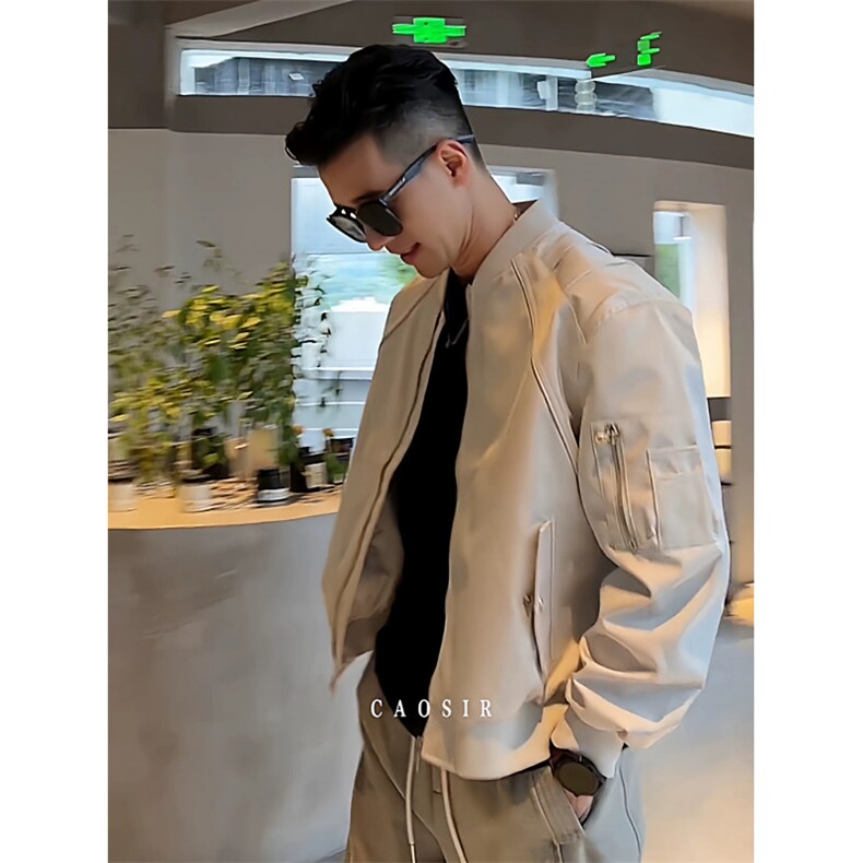 706-1-JK6197-P85特P现货秋季美式短款飞行夹克棒球服外套,男装夹克,星座706-1