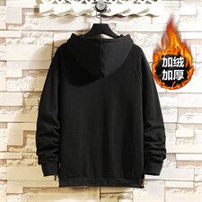现货支持各种活动8XL-M连帽加绒卫衣男2023冬新款加肥加大码控98,男装卫衣,钱塘717(原712)