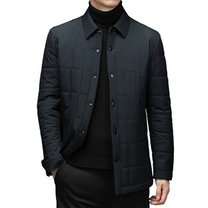 新款冬季加厚休闲棉衣中老年夹克男装爸爸装棉服HM6623-P175,男装棉衣,电商B212（原钱塘6029）