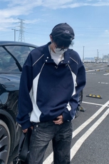 重磅美式加绒加厚男休闲百搭宽松高级感卫衣W4695JR（加绒）特P52，男装卫衣，电商A007