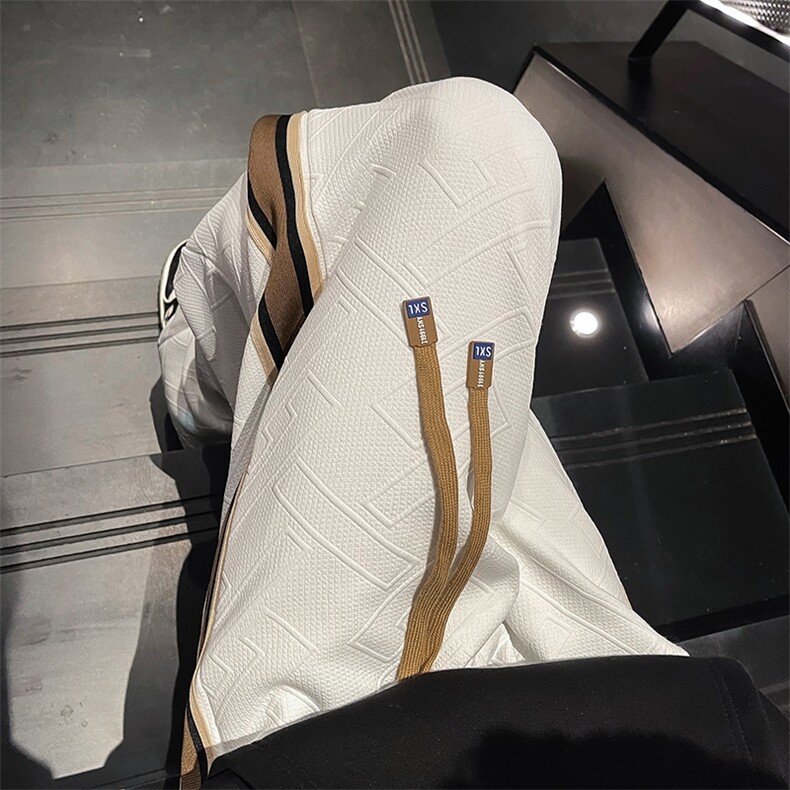 休闲裤男士韩版潮流高街帅拼色百搭宽松2024秋冬ins长裤K5773-P33,男装休闲裤,星座412-2