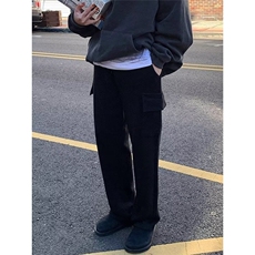 K18工装卫裤长裤灰色黑色M-3XL网络图P22，男装休闲裤，星座506A