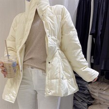 腰扣显瘦羽绒服【90白鸭绒】，女装羽绒服，郭郭家