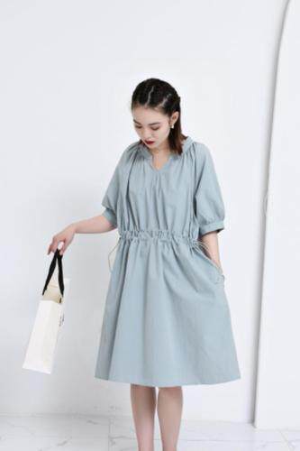 纯棉连衣裙，女装连衣裙，E·呀