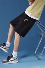 K3065/P30夏季新款宽松彩虹印花休闲短裤男士中裤沙滩裤抽绳裤子，男装休闲裤，电商A141