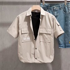 短袖衬衫春款男港风潮流C0512，男装衬衫，星座1116-2