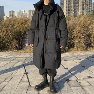 MY994-P168冬季新款飘带中长款棉衣男士棉服时尚暗黑风 228图片