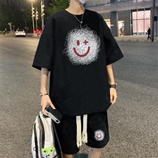套装！华夫格套装短袖T恤短裤男TZ213-特P38，男装T恤，电商B367
