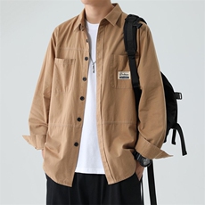 中青年男学生长袖纯棉衬衫秋装新款衬衣宽松版CS888-P40，男装衬衫，星座102C-1(原星座100)