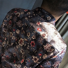 夏季男士七分袖印花衬衫男休闲修身碎花衬衣A236-1967-P55，男装衬衫，电商A236