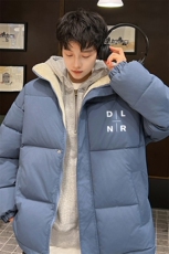 ！2023冬季新款男士立领棉衣简约字母印花棉服外套MY122P70，男装棉衣，电商B220