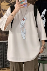Q11147-P30春夏季七分袖t恤男大码五分袖男短袖中袖，男装T恤，电商A040