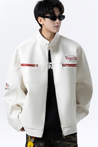 秋冬复古皮衣男美式休闲机车服皮夹克宽松皮外套 J5030 P95 控138图片