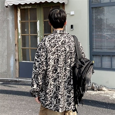 2023男春秋情侣宽松休闲衬衣RC58P30，男装衬衫，星座1116-2