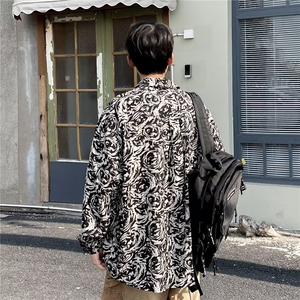 2023男春秋情侣宽松休闲衬衣RC58P30图片