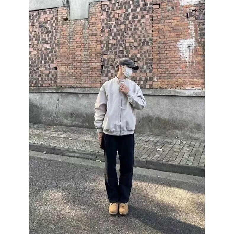青少年外穿常规款长袖拉链潮标准百搭痞帅立领工装飞行员夹克外套,男装夹克,星座218-1（原230）