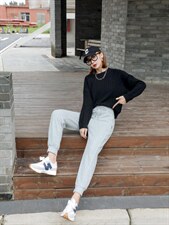 加绒卫裤，女装休闲裤，卡地莲