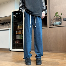 跑量款松紧腰直筒牛仔裤B342-W3000-特P35，男装牛仔裤，电商B342