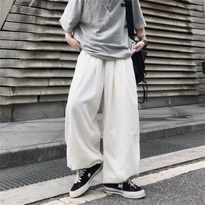 男春季潮流时尚休闲长裤灯芯绒阔腿裤K7054P35图片