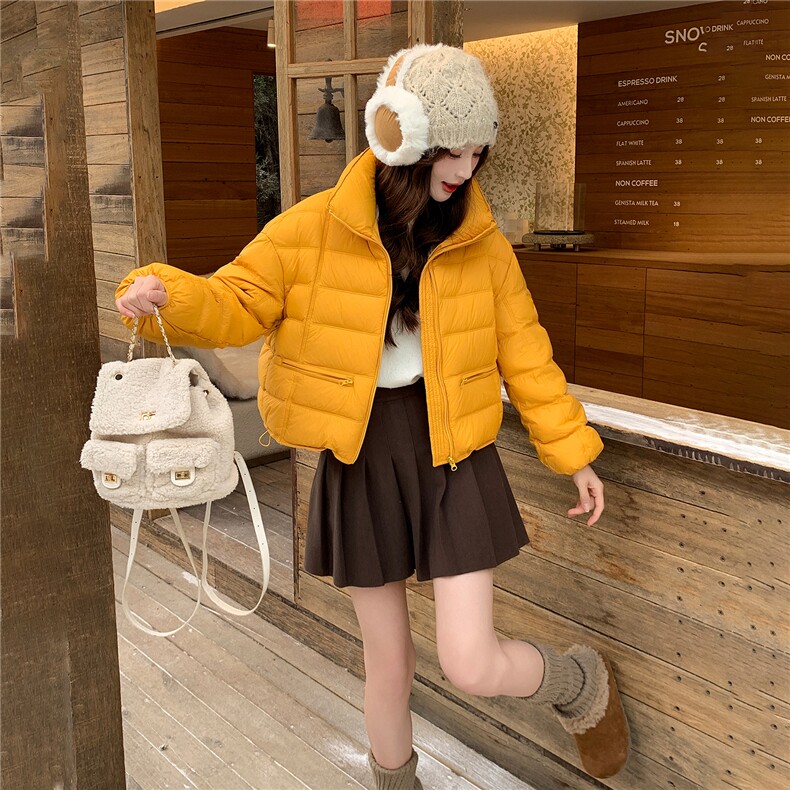 现货排骨款白鸭绒羽绒服2025冬季女新款面包服外套,女装羽绒服,玖莱伊