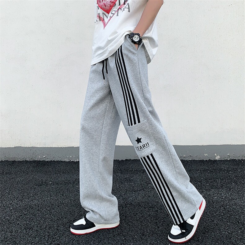 B266-C16-P6023春季新款宽松阔腿垂感直筒休闲裤长裤，男装休闲裤，星座B257-1